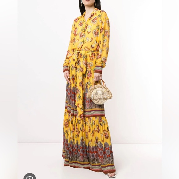 EUC Alexis Erris Maxi Skirt in Amber Bloom M - Picture 3 of 7